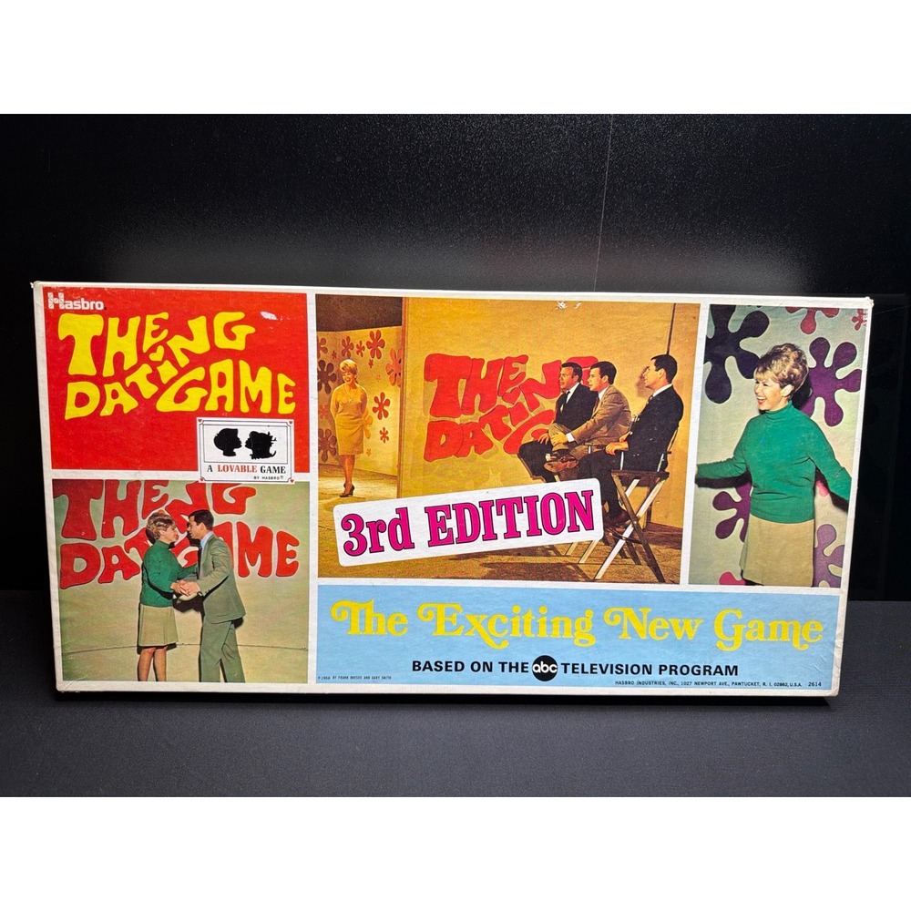 1968 Hasbro The Dating Game 3rd Edition Vintage Board Game Appears Complete